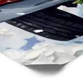 Poster Boxer Christmas Red Truck Holiday (Coin)