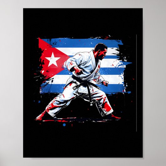 Poster Boxer cubain - Cubain Pride Boxe Cuba Boîte à Drap (Devant)