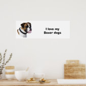 Poster Boxer dog portrait (Cuisine)
