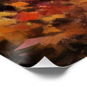 Poster Boxer en automne Feuilles automne Inspire (Coin)