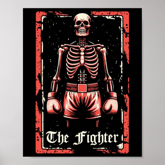 Poster Boxer Fighter - Sparring Gants Boxer Skeleton Ta (Devant)
