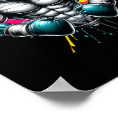 Poster Boxer Funny Shark Boxer Idéal Pour Amateur De Boxe (Coin)