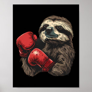Poster Boxer Gants de boxe de l'amant de la fentes Kickbo