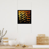 Poster Boxer Graphisme Word Art (Cuisine)