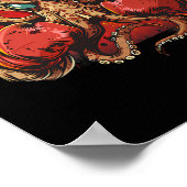 Poster Boxer Octopus Lover Ocean Sea Creator Funny Boxin (Coin)