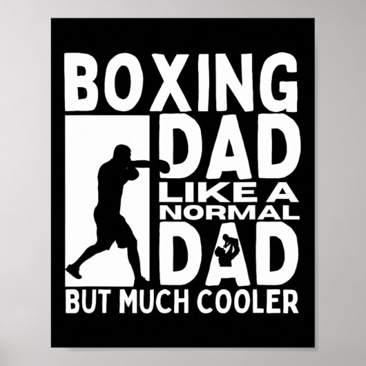 Poster Boxer papa père Citer drôle boîte (Devant)