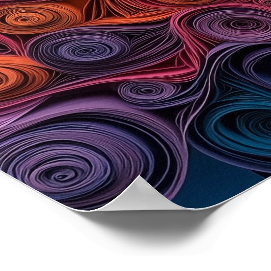 Poster Boxer papier Quilling Art Chien Portrait (Coin)