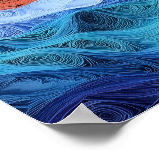 Poster Boxer papier Quilling Art Chien Portrait (Coin)