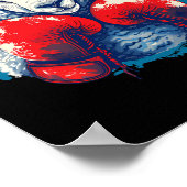 Poster Boxer Sheep With Boxing Gloves Kickboxing Funny Bo (Coin)