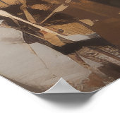 Poster Boxer Sport Peinture Art Décor Abstrait (Coin)