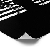 Poster Boxer Usa Drapeau Gant De Boxe Fighter Combat Kick (Coin)