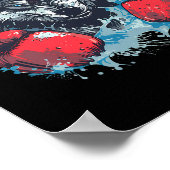 Poster Boxer Wolf With Boxing Gloves Kickboxing Funny Box (Coin)