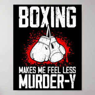 Poster Boxeur Savate Mma Kickboxer Drôle Arts Martiaux Ki