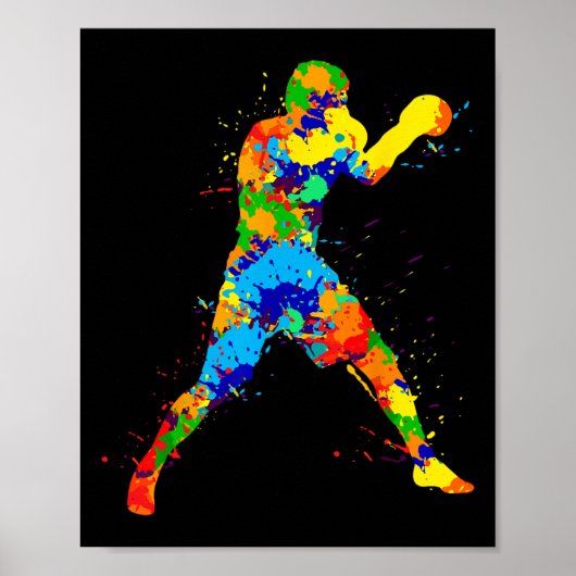 Poster Boxing Boxer Boys Kids Men (Devant)