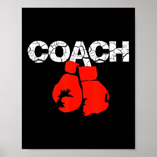 Poster Boxing Coach Définition Boxing Trainer Boxing Coac (Devant)