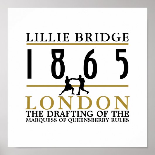 Poster Boxing Fight, Queensberry Rules (Devant)