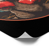 Poster Boxing Otter With Boxing Gloves Kickboxing Funny B (Coin)