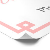 Poster Boxwood classique Topiary Fête des mariées rose Bi (Coin)