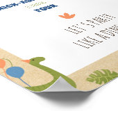 Poster Boy Birthday - Dinosaur Stomp 8x10 signe vertical (Coin)