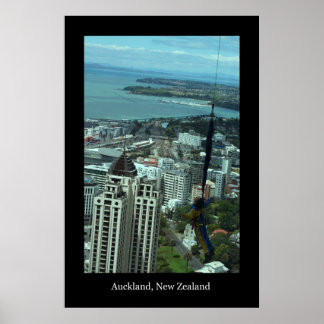 Poster Boy Bungee Suming from Sky Tower