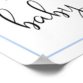 Poster Boy Farm Vache Signes de Baby shower (Coin)