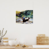 Poster Boy Fishing, artwork by Winslow Homer (Cuisine)