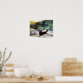 Poster Boy Fishing, oeuvre de Winslow Homer (Cuisine)