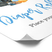 Poster Boy Little Boo Ghost Baby shower Invitation (Coin)