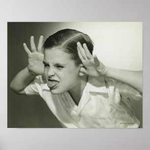 Poster Boy Making Face