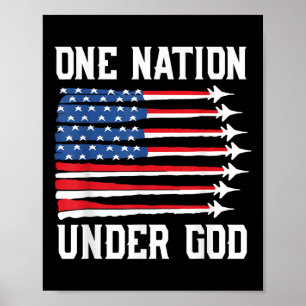 Poster Boy Nation Under God 4th juillet American Flag Fig