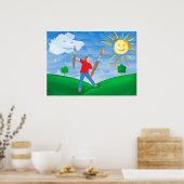 Poster Boy Painting Skies (Cuisine)