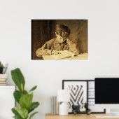 Poster Boy Study par Lewis Hine (Bureau à domicile)