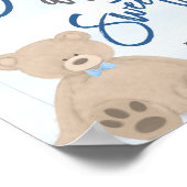 Poster Boy Teddy Bear Blue Balloon Sweet Treat Sign (Coin)