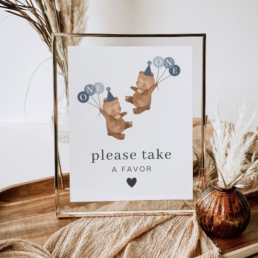 Poster Boy Twins - Bears Casquettes de fête - Symbole de 