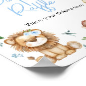 Poster Boy Wild One Safari Baby shower Déchets Raffle (Coin)