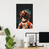 Poster Boykin Spaniel Astronaut Poster, Boykin Spaniel (Bureau à domicile)