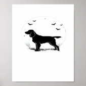 Poster Boykin Spaniel Dog - Halloween Moon Silhouette Cla (Devant)