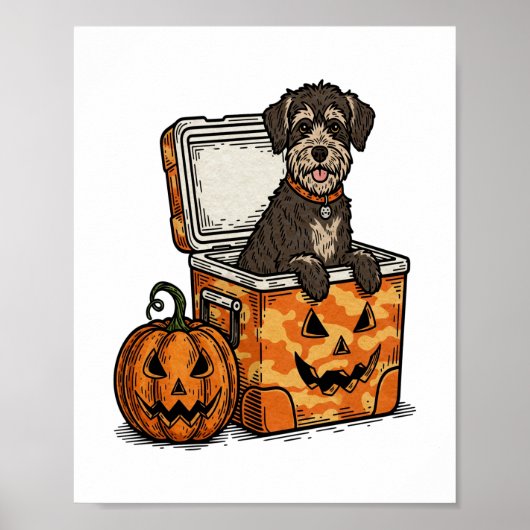 Poster Boykin Spaniel Halloween (Devant)