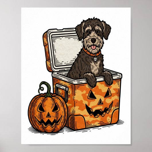 Poster Boykin Spaniel Halloween (Devant)