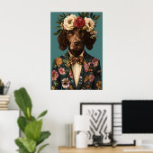 Poster Boykin Spaniel In Suit Poster, Boykin Spaniel (Bureau à domicile)