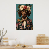 Poster Boykin Spaniel In Suit Poster, Boykin Spaniel (Cuisine)