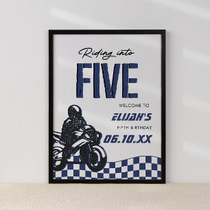 Poster Boys 5th Motocross Dirt Bike Anniversaire