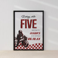 Boys 5th Motocross Dirt Bike Anniversaire