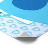 Poster Boys Baby shower Blue Elephant Party Bannière (Coin)