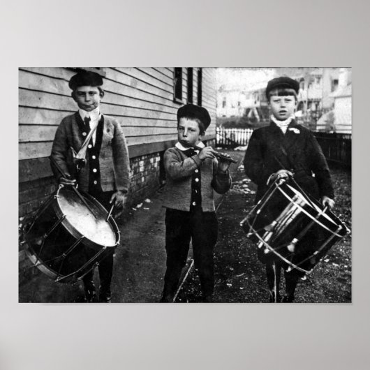 Poster Boys batteurs des années 1930 (Devant)