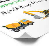 Poster Boys Construction Birthday Party Theme (Coin)