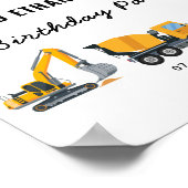 Poster Boys Construction Birthday Party Theme (Coin)