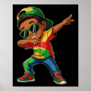 Poster Boys Junetdix Dabbing Black King 1865 African Ki