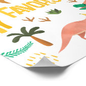 Poster Boys Jurassic Dinosaur Party Favor Sign (Coin)