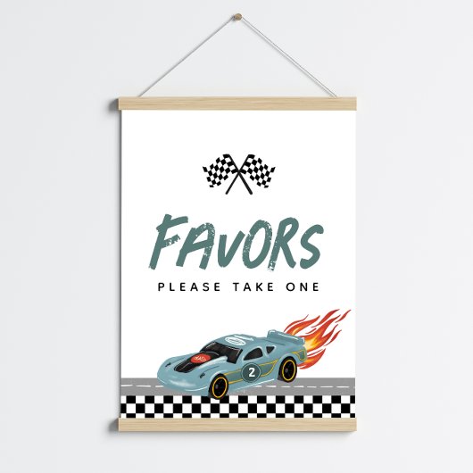 Poster Boys mignon deux rapide 2e anniversaire voitures F